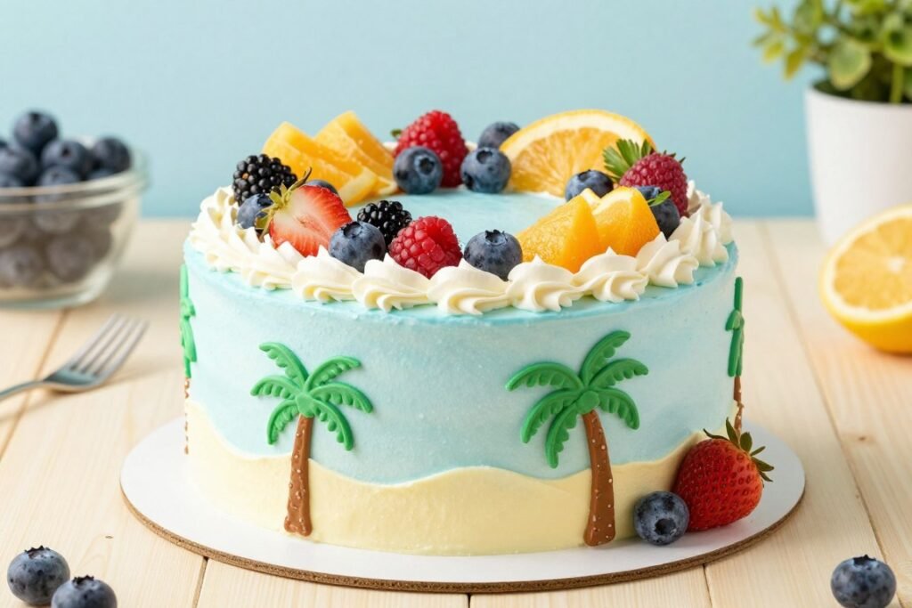 summer birthday cake design summer birthday cake design
