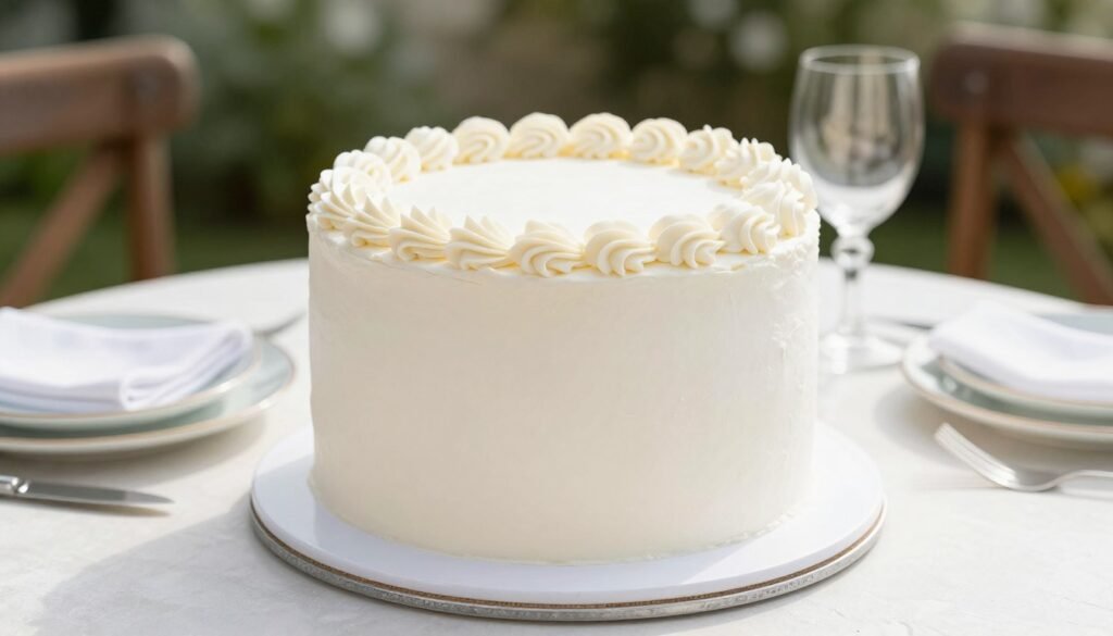 summer white coquette cake with light airy design for outdoor party summer white coquette cake with light airy design for outdoor party