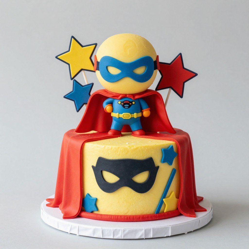superhero birthday cake with cape and mask design superhero birthday cake with cape and mask design