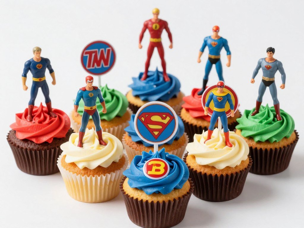 superhero themed cupcakes for boys party superhero themed cupcakes for boys party