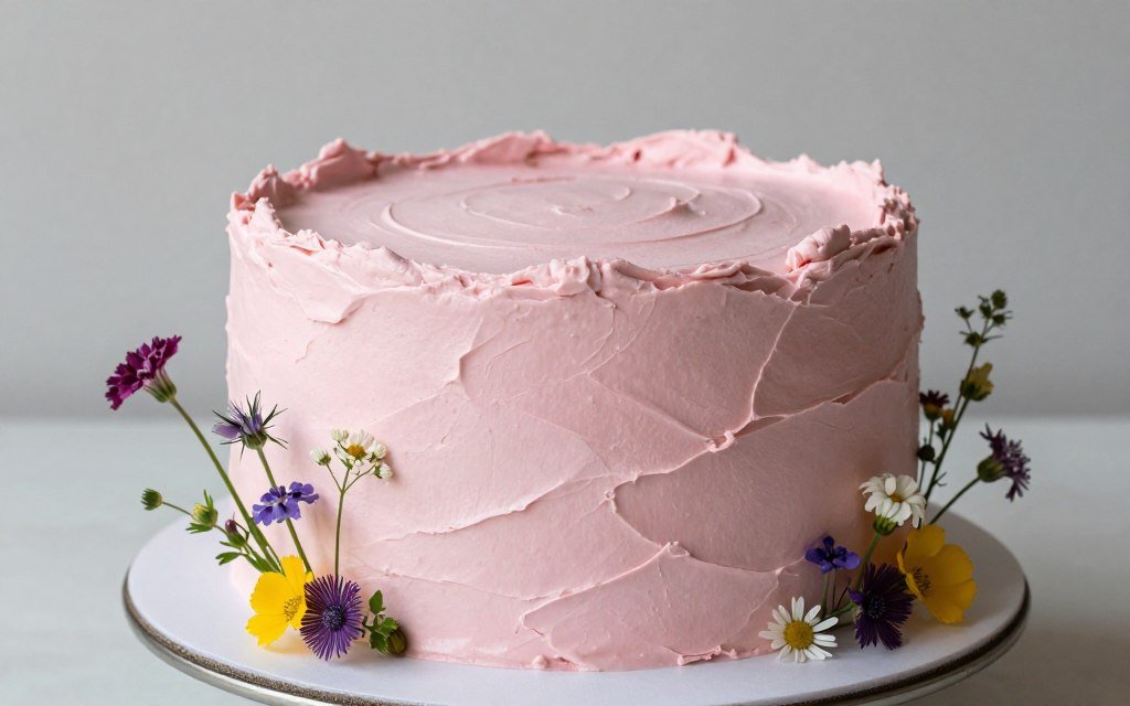 textured pink buttercream rustic cake textured pink buttercream rustic cake