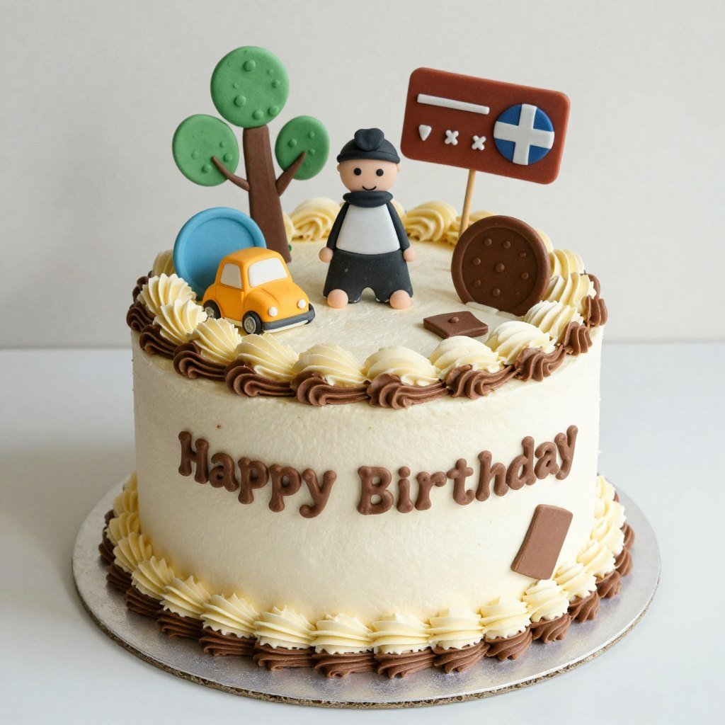 themed birthday cake coquette