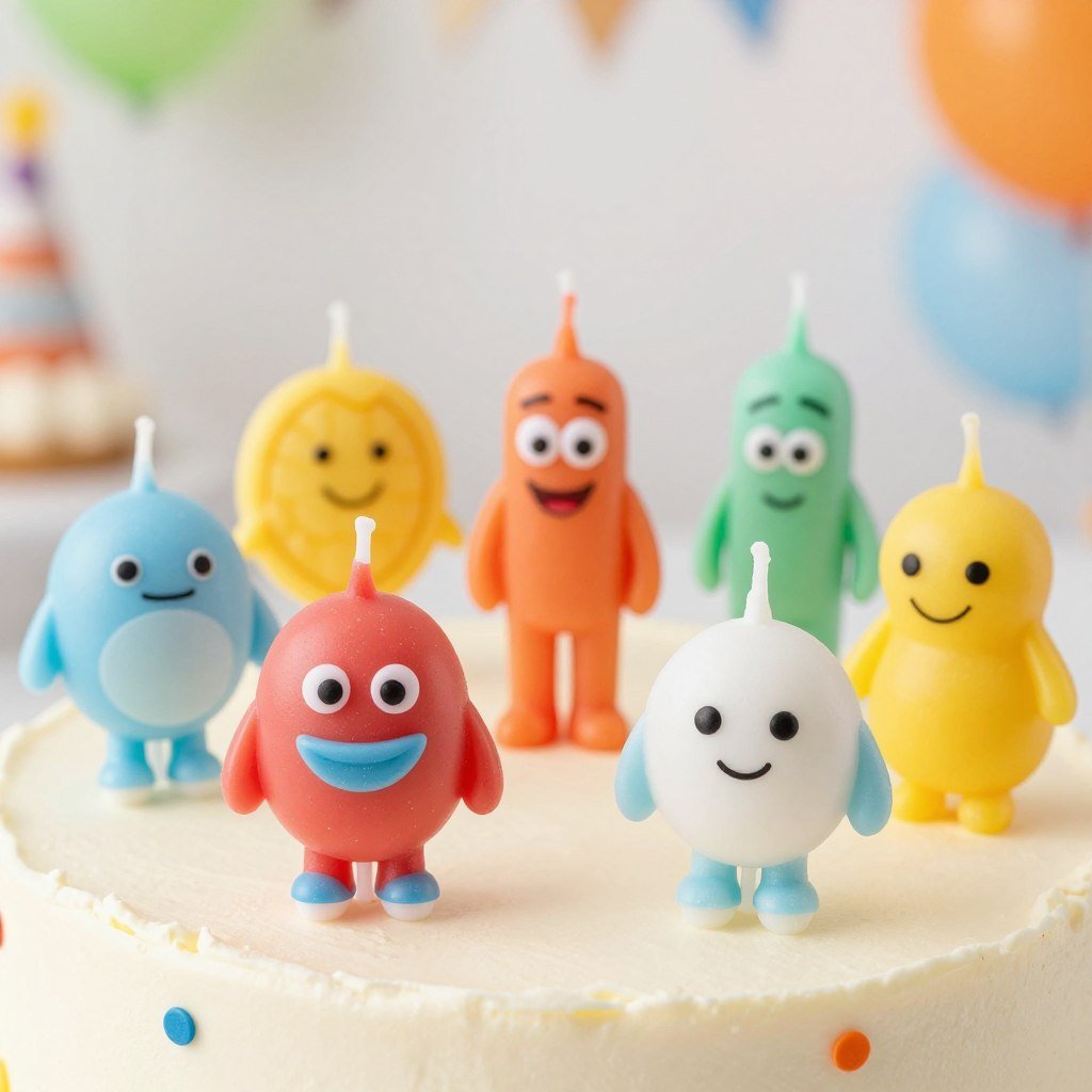 themed character candles on boys cake themed character candles on boys cake