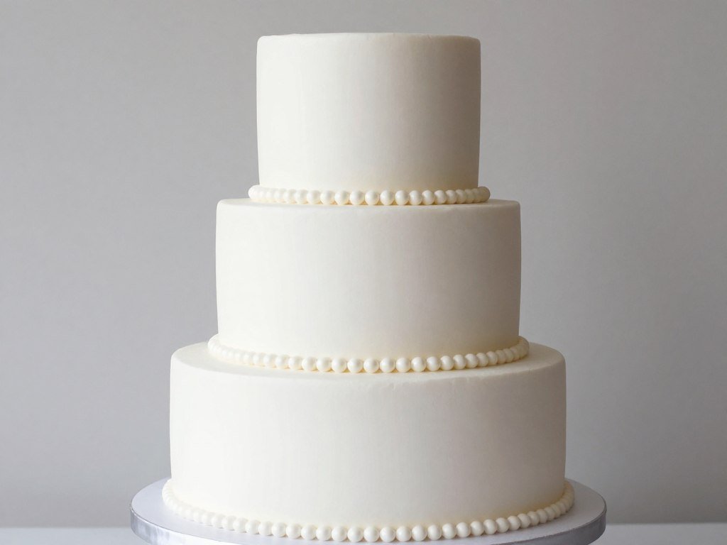 three tier white birthday cake elegant design with pearls three tier white birthday cake elegant design with pearls