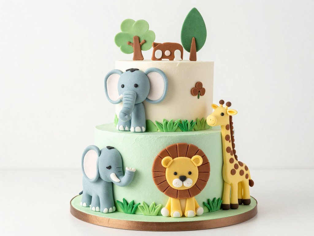 toddler birthday cake with safari animal theme for boys toddler birthday cake with safari animal theme for boys