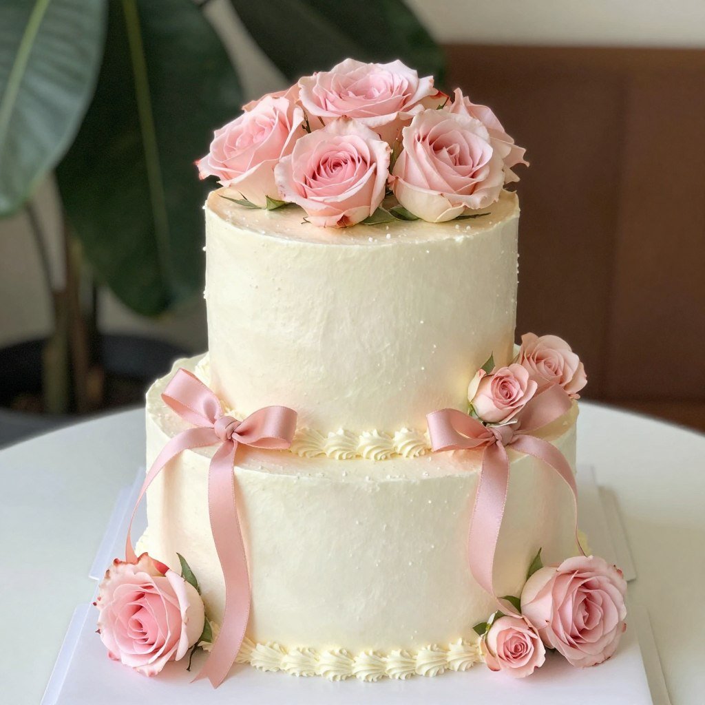top flower arrangement cake