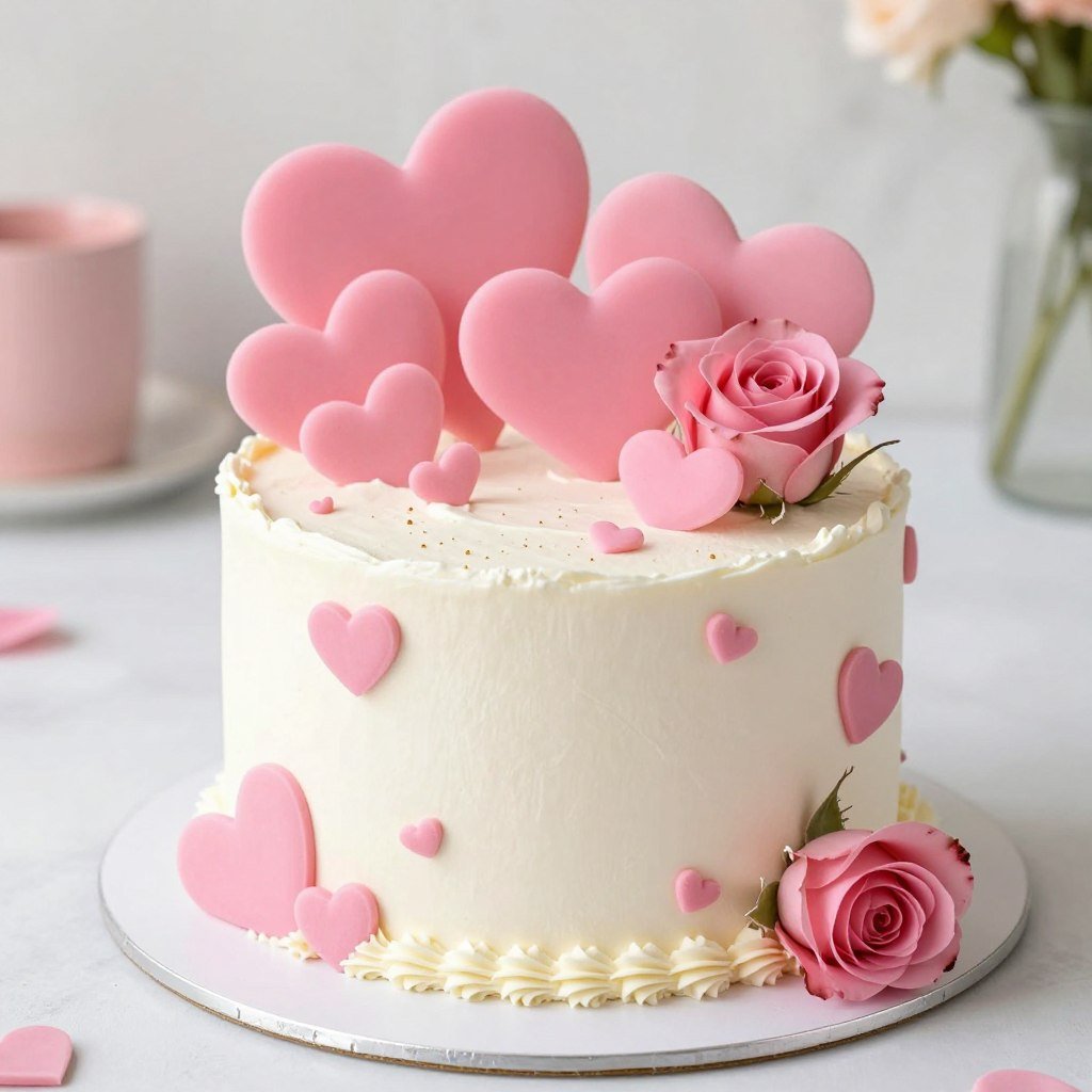 valentine day coquette cake