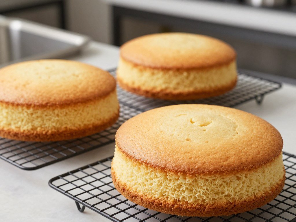 vanilla cake layers ready for assembly vanilla cake layers ready for assembly