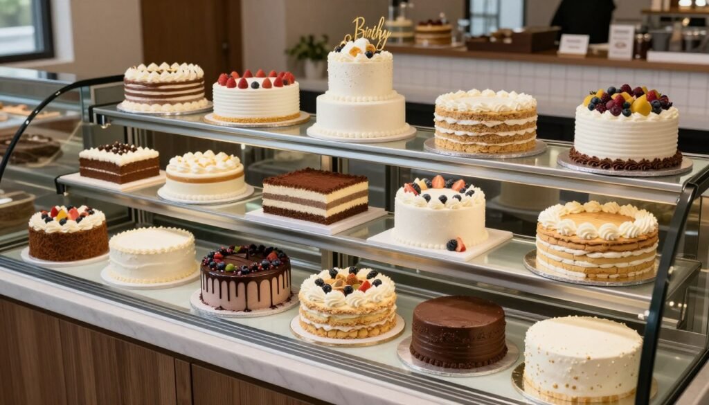 variety of dietary option birthday cakes