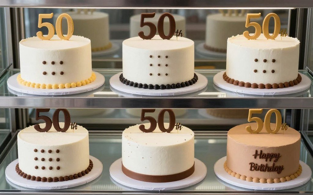 variety of simple birthday cakes