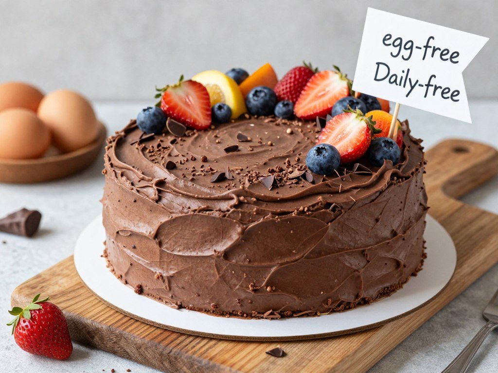 vegan birthday cake with dairy free frosting