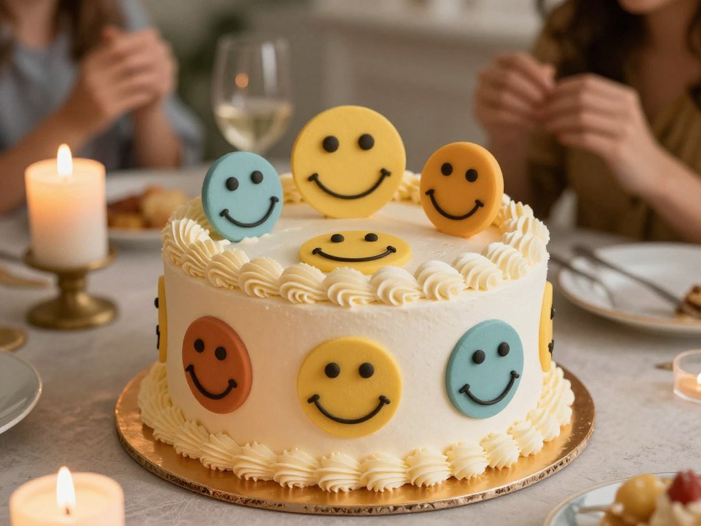 vintage birthday cake bringing joy to celebration