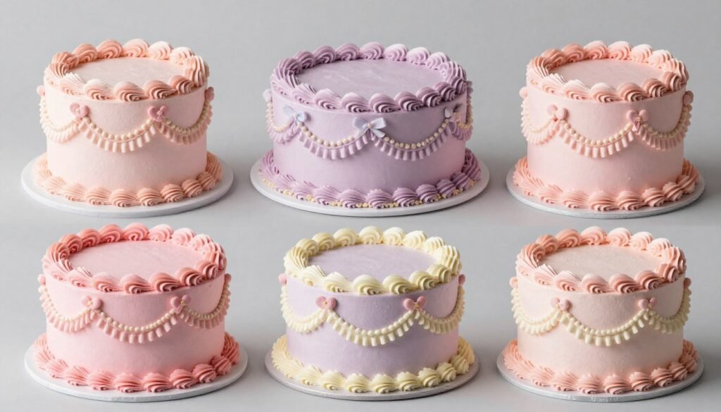 vintage birthday cakes designed for girls