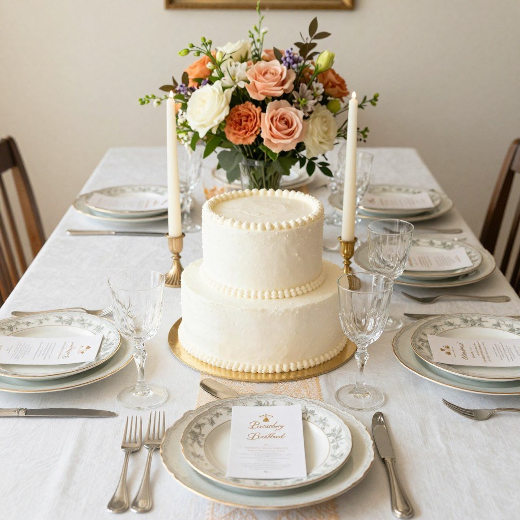 vintage birthday party table setting