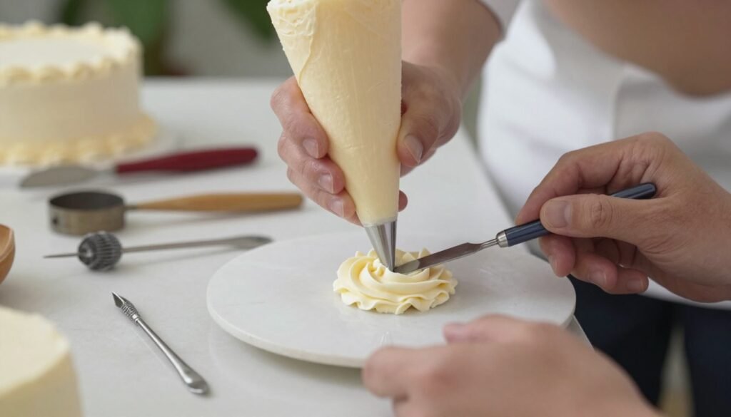 vintage cake decorating techniques demonstration
