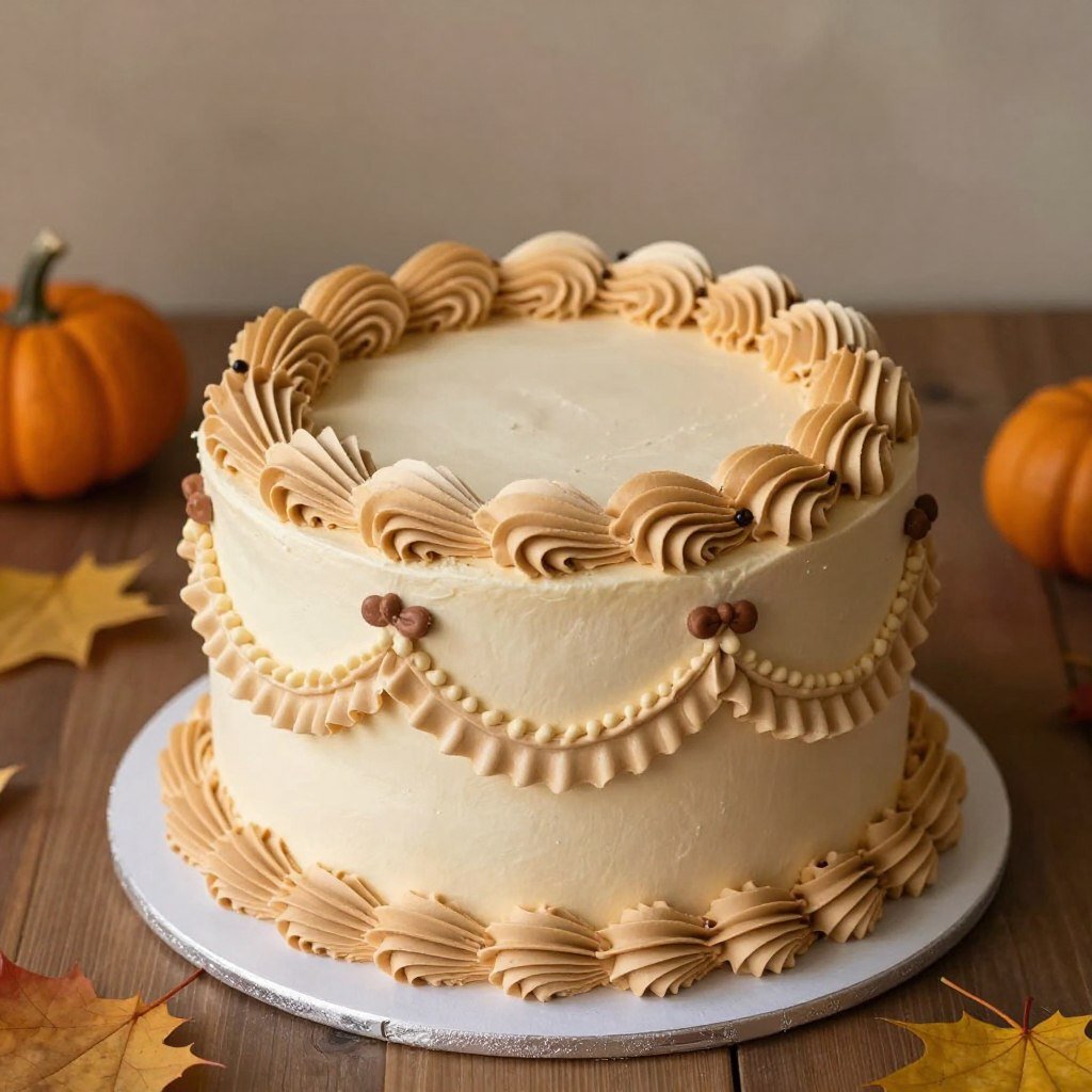 vintage fall cake coquette