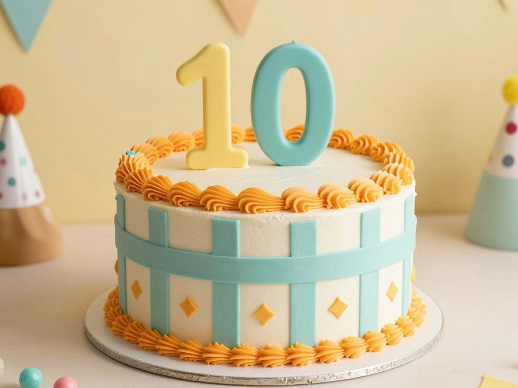 vintage-inspired birthday cake with retro design elements from mom's era