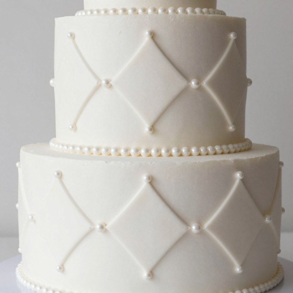 white cake with quilted fondant pattern birthday white cake with quilted fondant pattern birthday