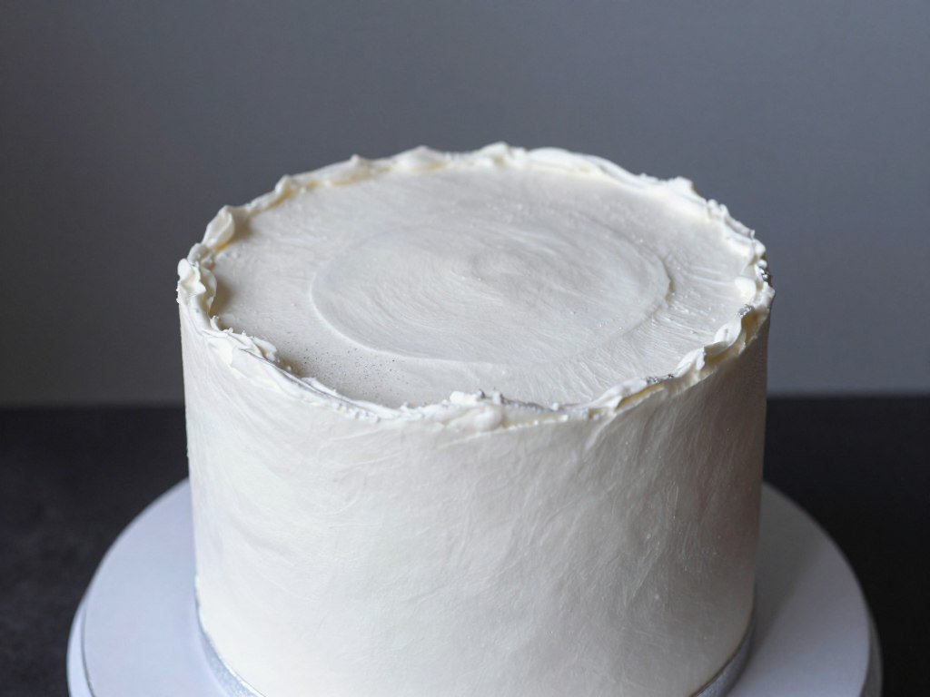 winter minimalist birthday cake elegant white