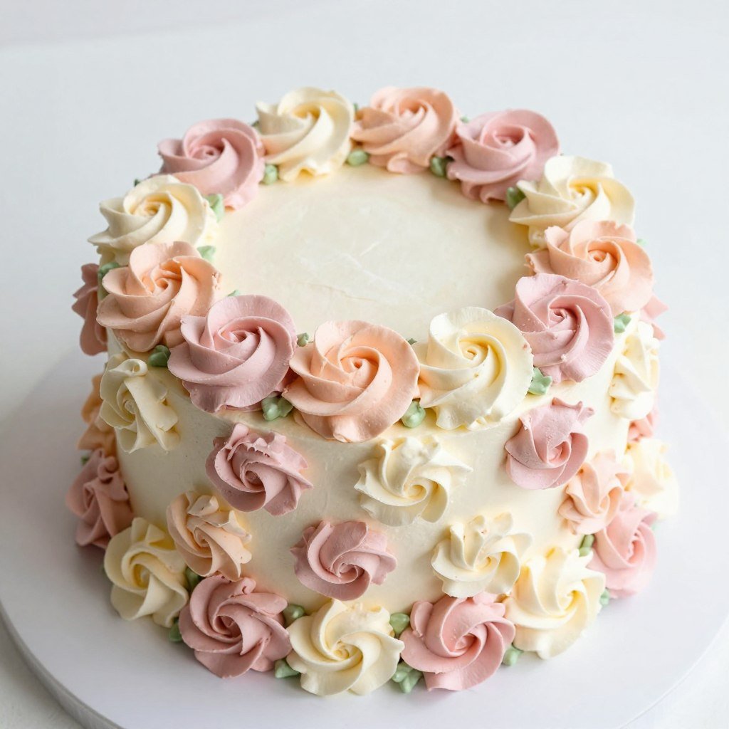 women birthday cakes decorated with buttercream roses women birthday cakes decorated with buttercream roses